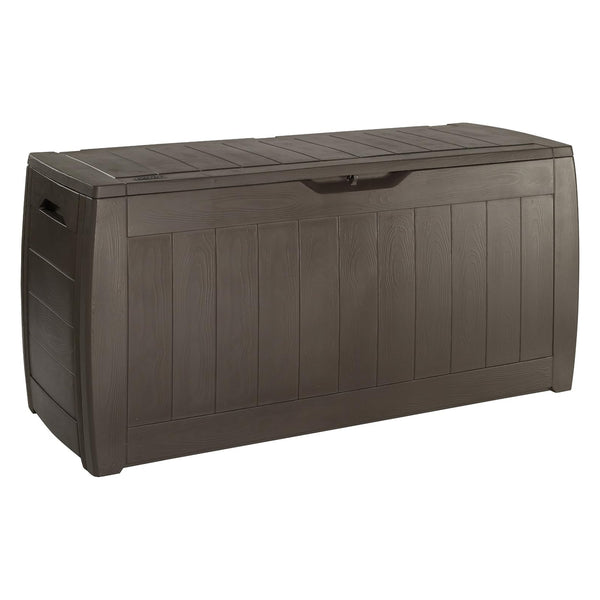 Keter Gartenbox, Aufbewahrungsbox, Fassungsvermögen 270l, braun, Hollywood