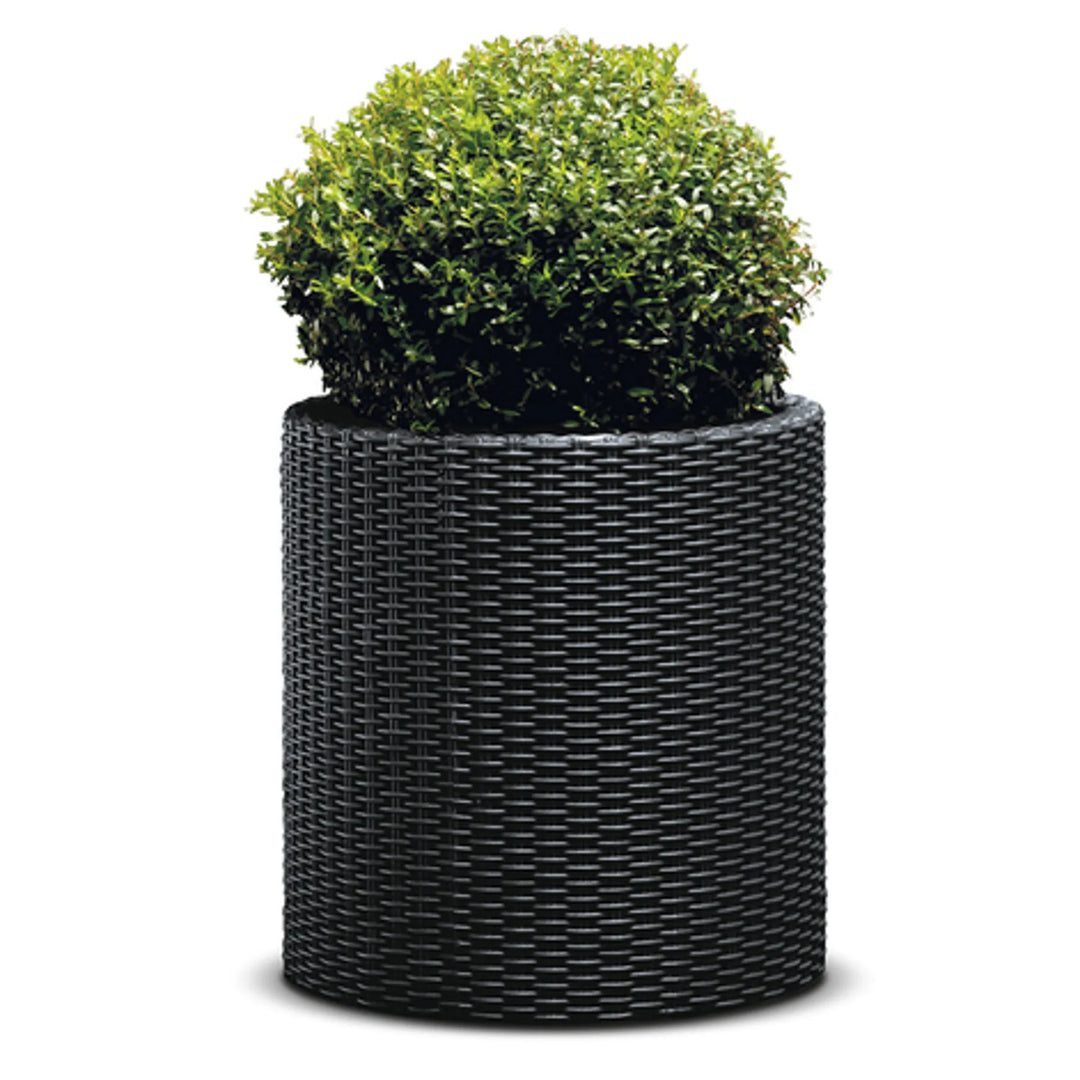 Keter Blumentopf, rund, Durchmesser 36 cm, anthrazit, Cylinder Planter M