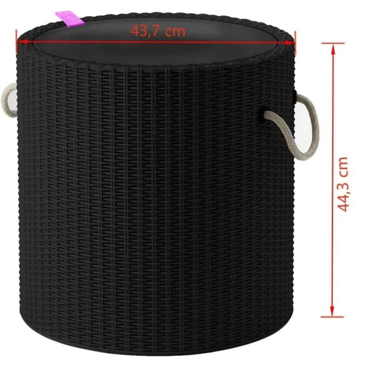 Keter Tisch mit Ablage, Sitz, anthrazit, Cool Stool