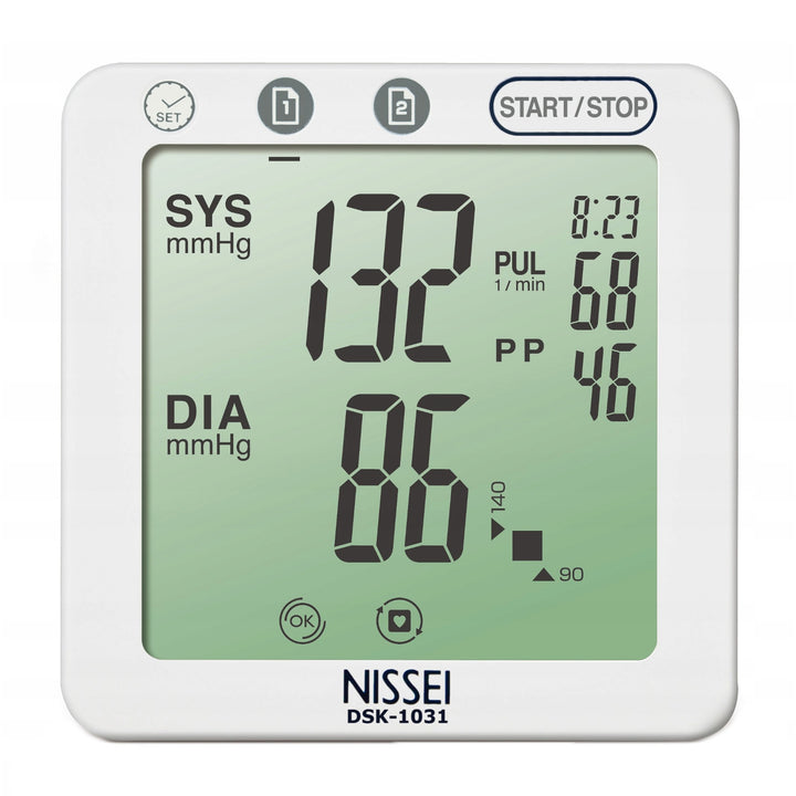 Nissei Blutdruckmessgerät, automatisch, Arrhythmie-Erkennung, DSK-1031