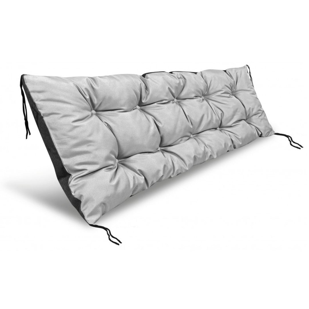 Europallet Gartenbank Kissen hellgrau 120x40 cm