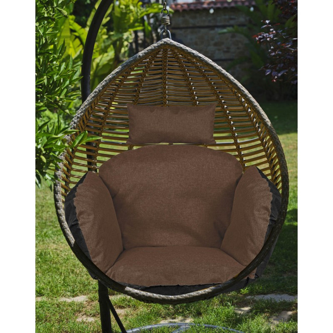 Gartenkissen, für Hängesessel, Storchennest, 112x113, braun, FOTEL112BRA