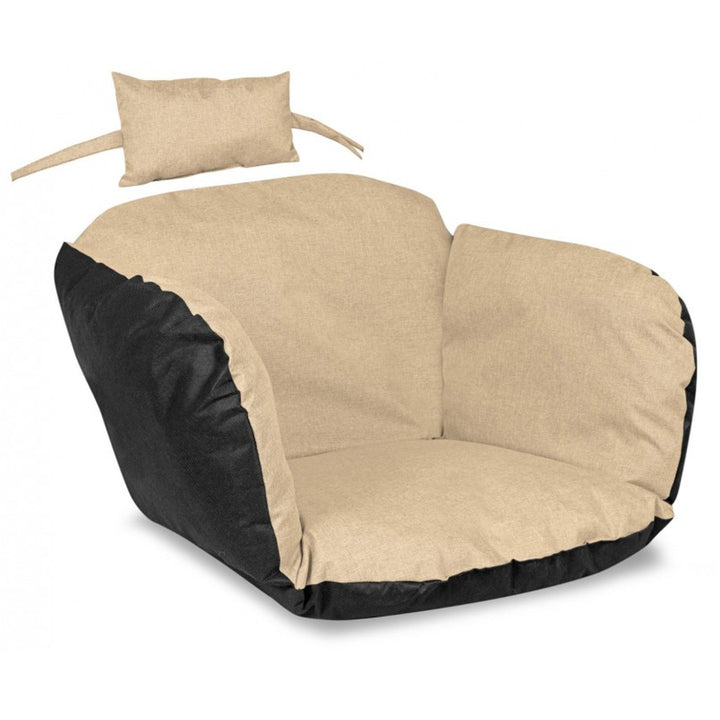 Gartenkissen 112x113 cm für Storchennest Hängesessel wasserdicht beige