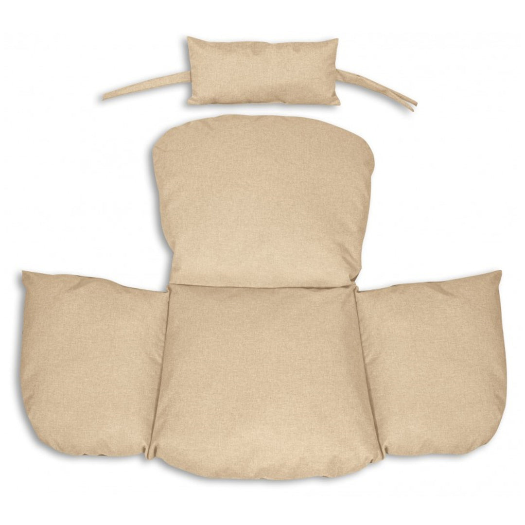 Gartenkissen 112x113 cm für Storchennest Hängesessel wasserdicht beige