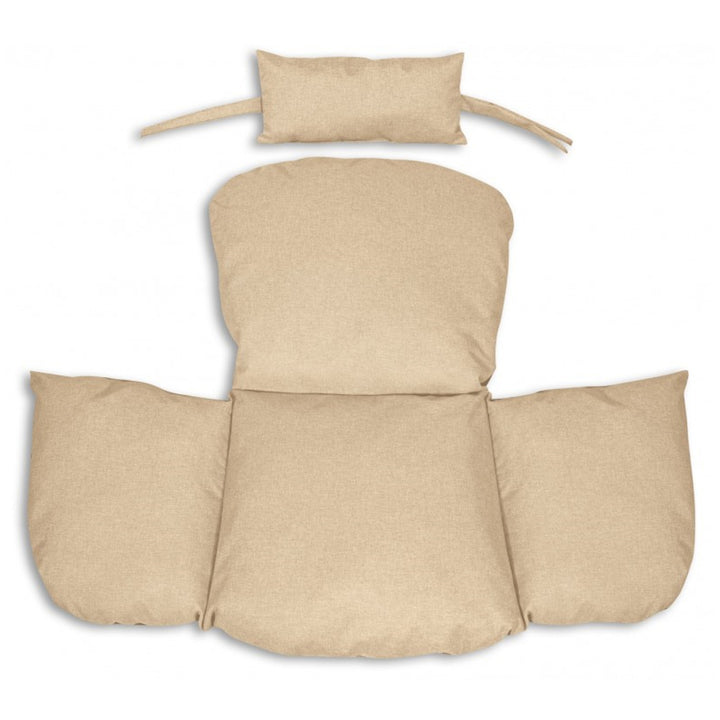 Gartenkissen 112x113 cm für Storchennest Hängesessel wasserdicht beige