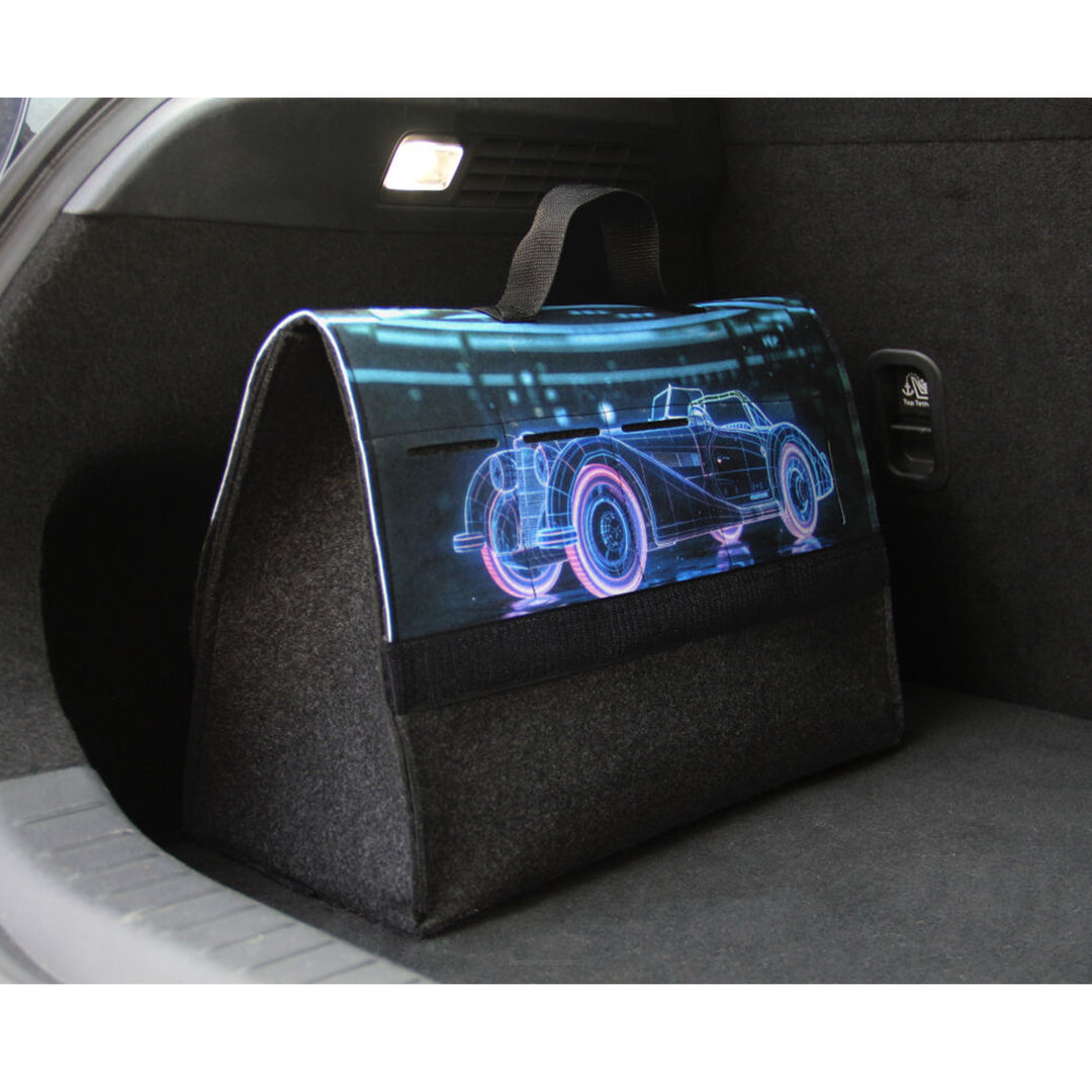 Arco Design Tasche, Kofferraum Organizer, 46x20cm, B-LUX Oldtimer