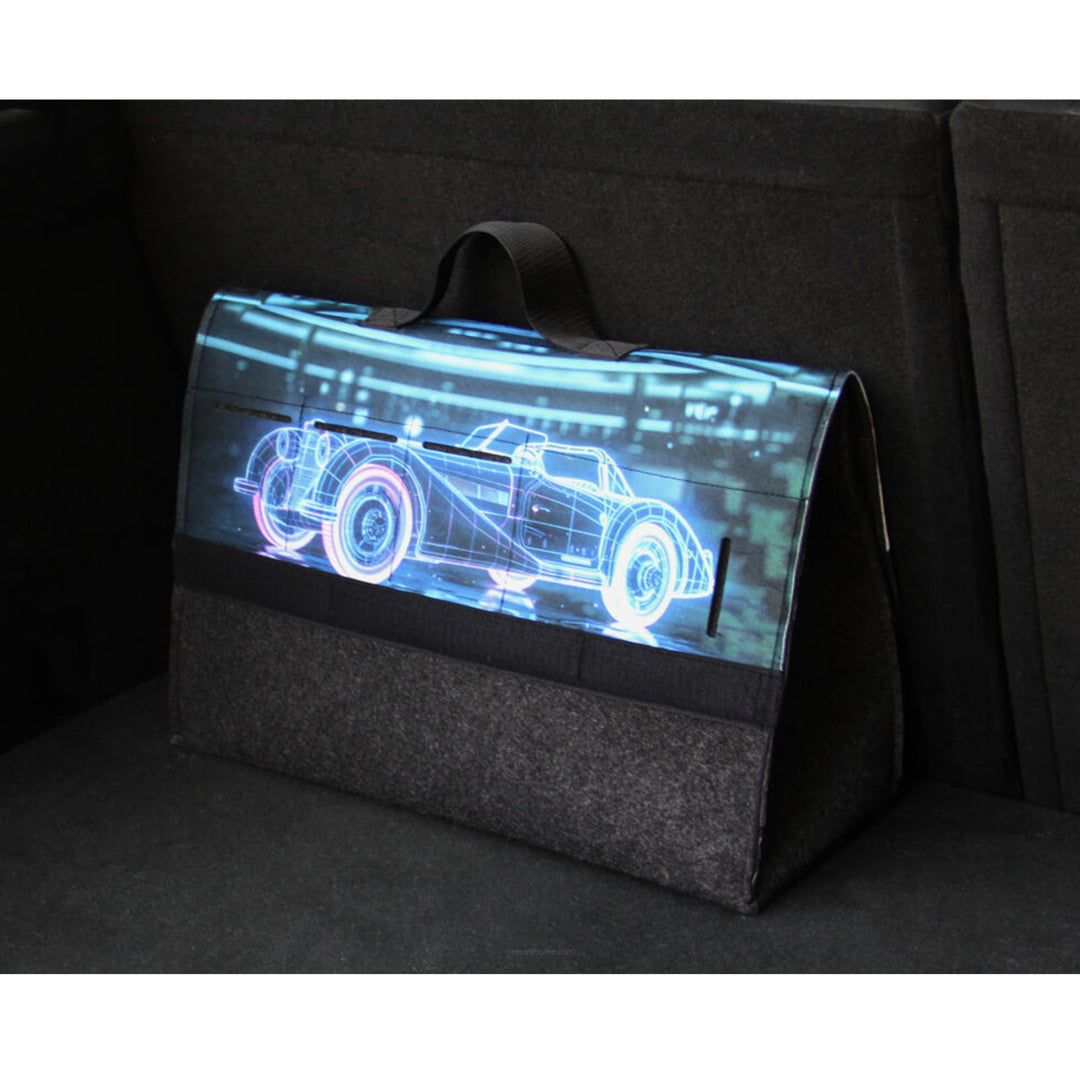Arco Design Tasche, Kofferraum Organizer, 46x20cm, B-LUX Oldtimer