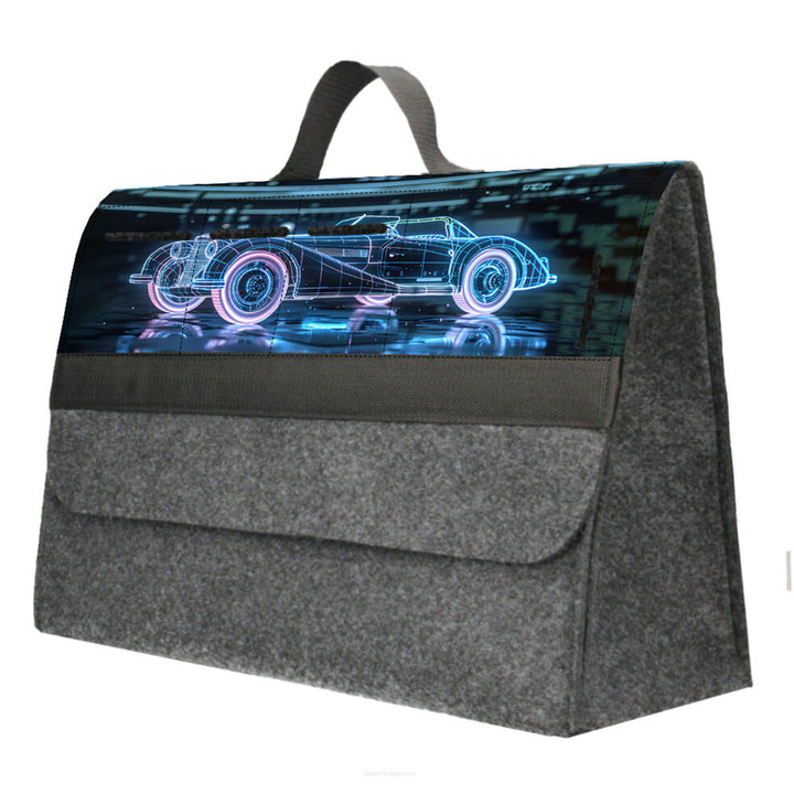 Arco Design Tasche, Kofferraum Organizer, 46x20cm, B-LUX Oldtimer