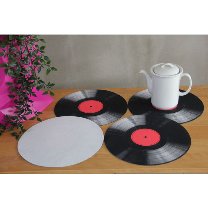 Bertoni Tischuntersetzer-Set, 4-teilig, rund, 33 cm, Vinyl