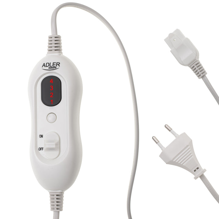 Adler Lendenheizgürtel, 4 Temperaturstufen, Leistung 100W, LCD-Fernbedienung, AD 7437