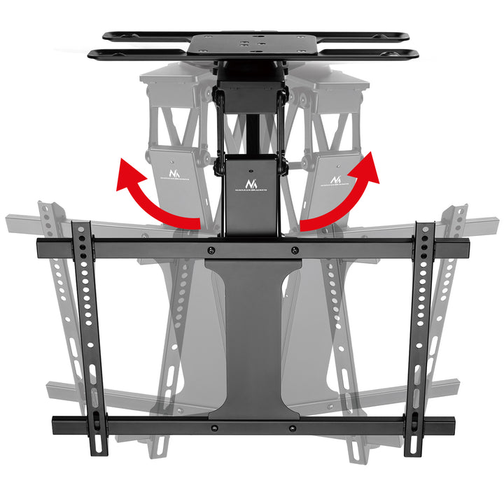 Maclean elektrische Deckenhalterung für TV, TUYA-Unterstützung, max VESA 600x400, 90st schwenkbar, 32"-75", 35kg, MC-490