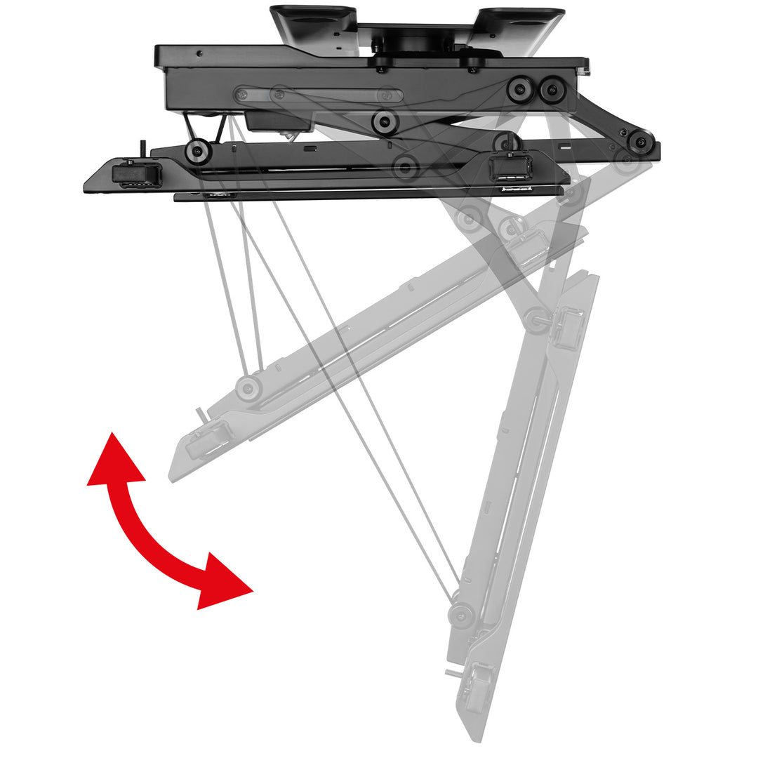 Maclean elektrische Deckenhalterung für TV, TUYA-Unterstützung, max VESA 600x400, 90st schwenkbar, 32"-75", 35kg, MC-490