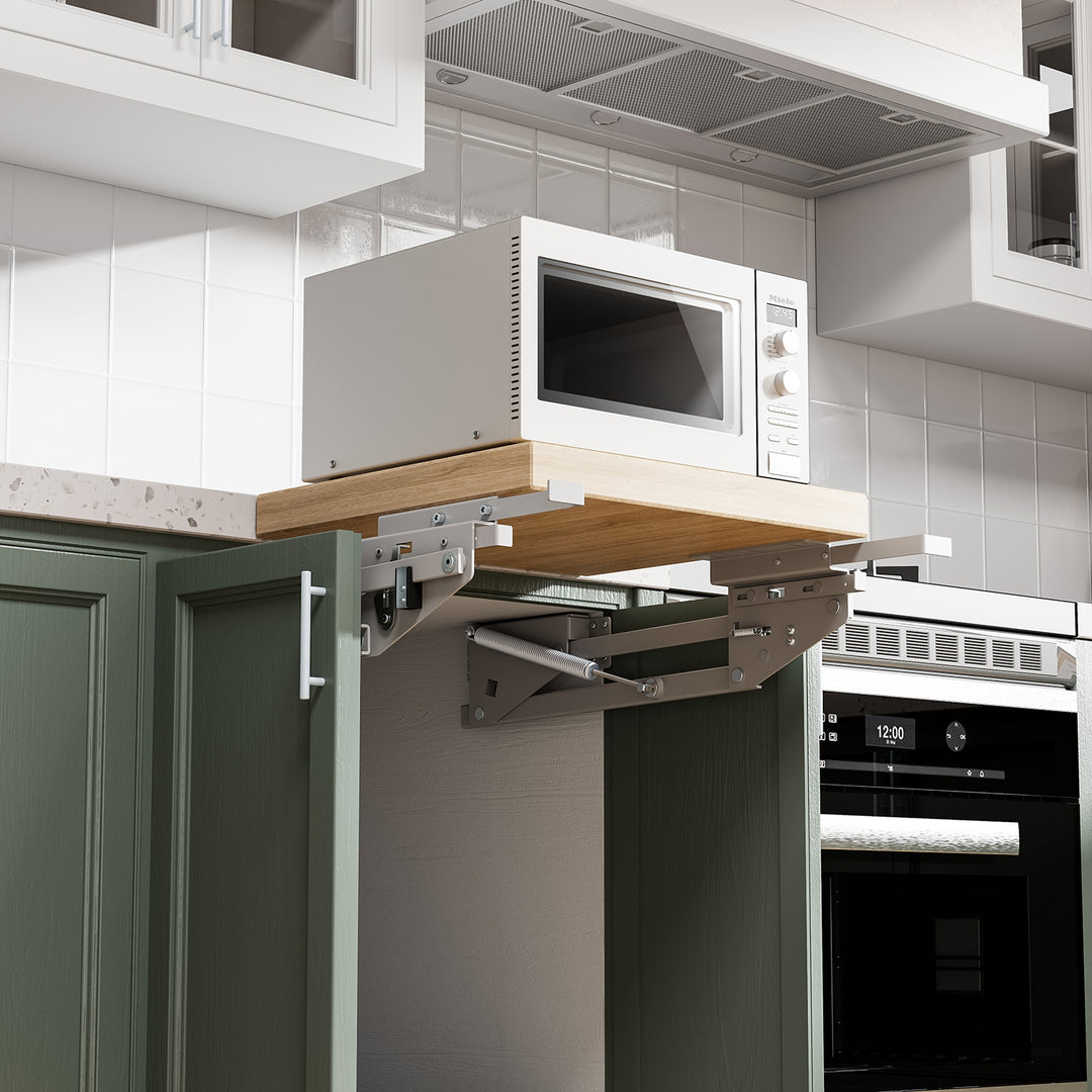 Lift, ausziehbares Einbau-Küchenregal 5-20kg. 820x168x106mm MC-497