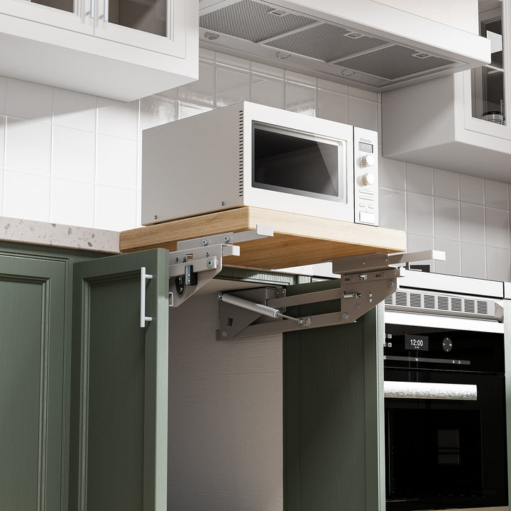 Lift, ausziehbares Einbau-Küchenregal 5-20kg. 820x168x106mm MC-497