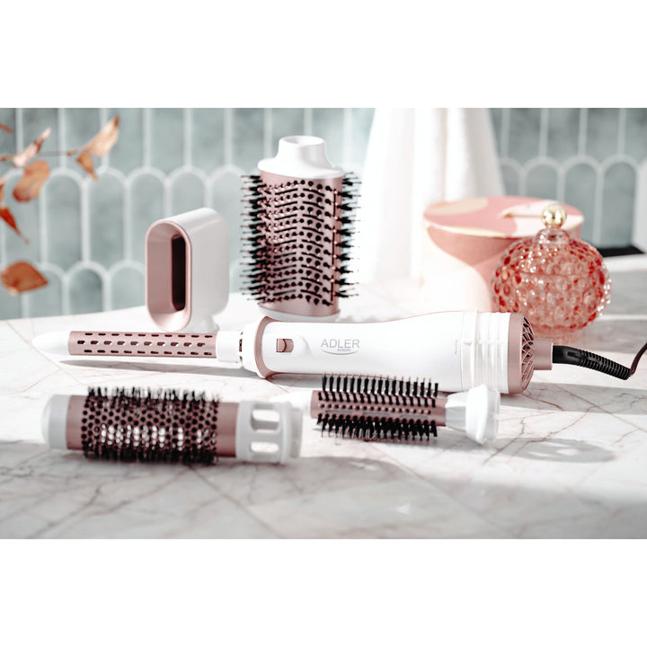 Adler 5-in-1 Lockenstab/Haartrockner 1200W, 5 Aufsätze, AD 2027