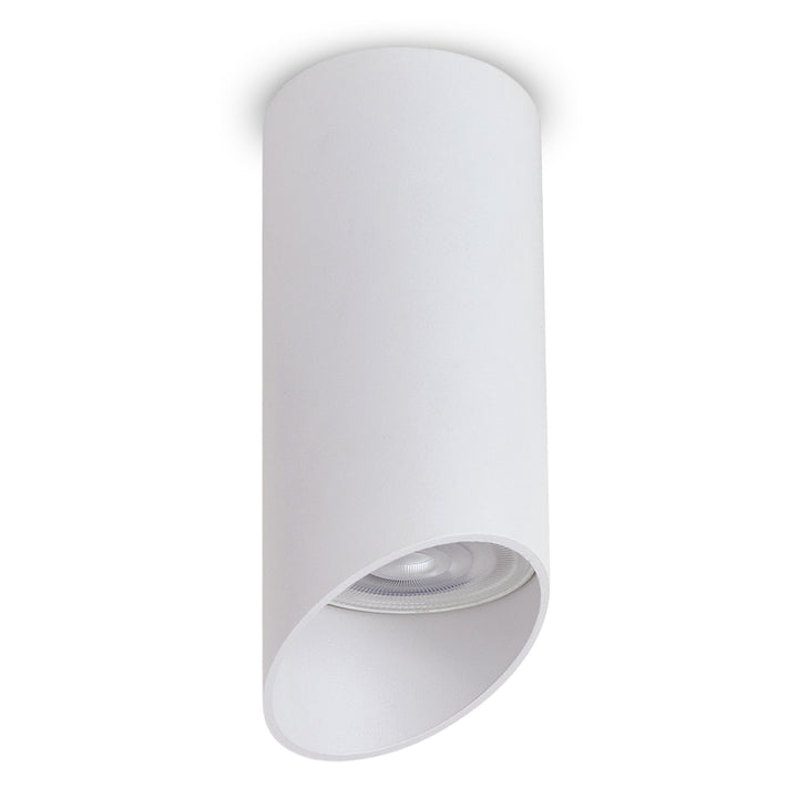 Maclean Aufbauspot / Aufbaustrahler,  rund, Aluminium, GU10, 55x130mm, weiß, MCE360 W