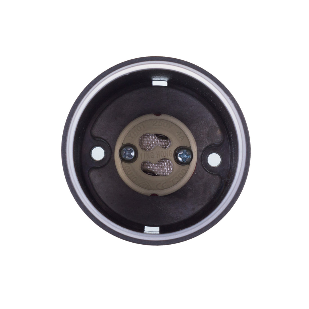 Maclean Anbauleuchte/Spot, rund, Aluminium, GU10, 55x105mm, schwarz, MCE361 B