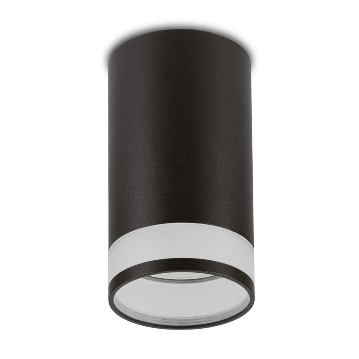 Maclean Anbauleuchte/Spot, rund, Aluminium, GU10, 55x105mm, schwarz, MCE361 B