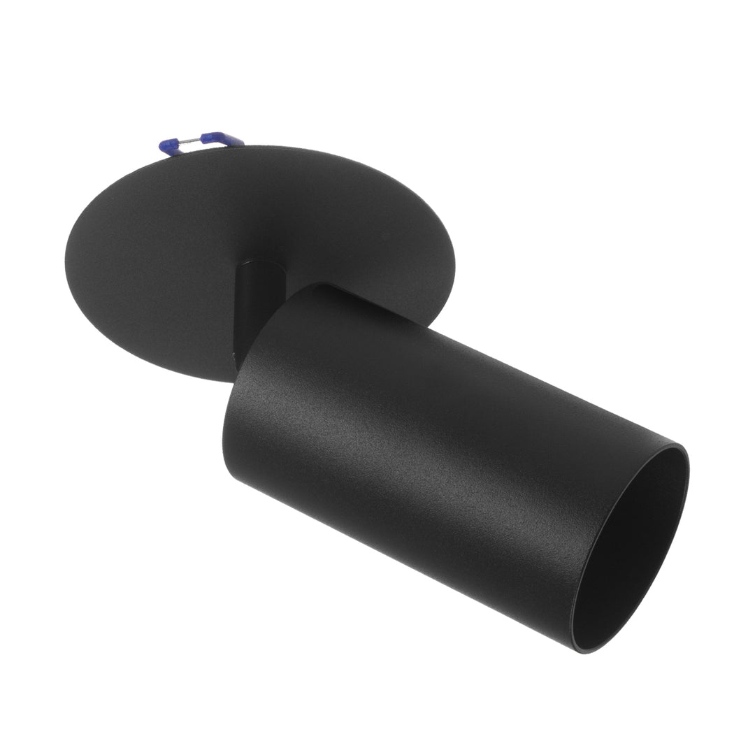Maclean Decken Einbauleuchte  / Spot, rund, Aluminium, GU10, 55x100mm, Farbe schwarz, MCE364 B