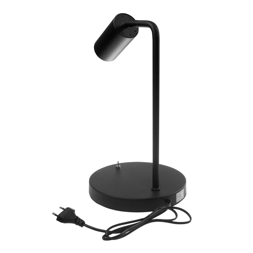 GU10 Schreibtischlampe mit Ein/Aus Schalter schwarz 55x90mm
