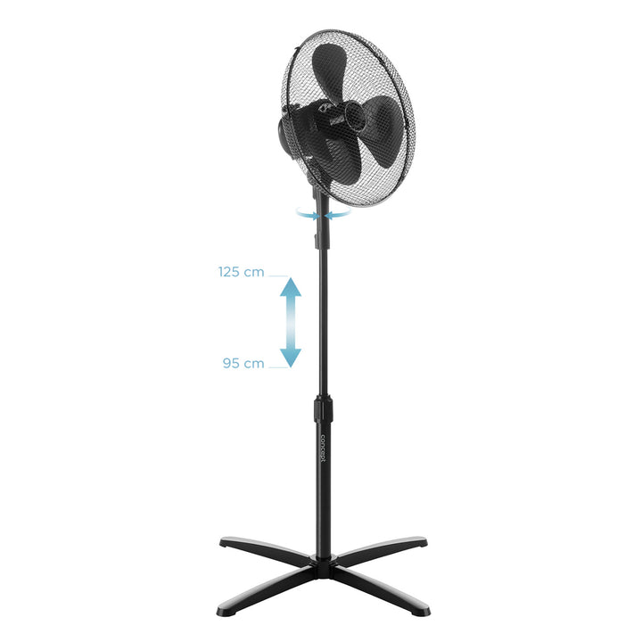 Concept Ventilator, Standventilator, 40W, 3 Geschwindigkeiten, schwarz, VS5050