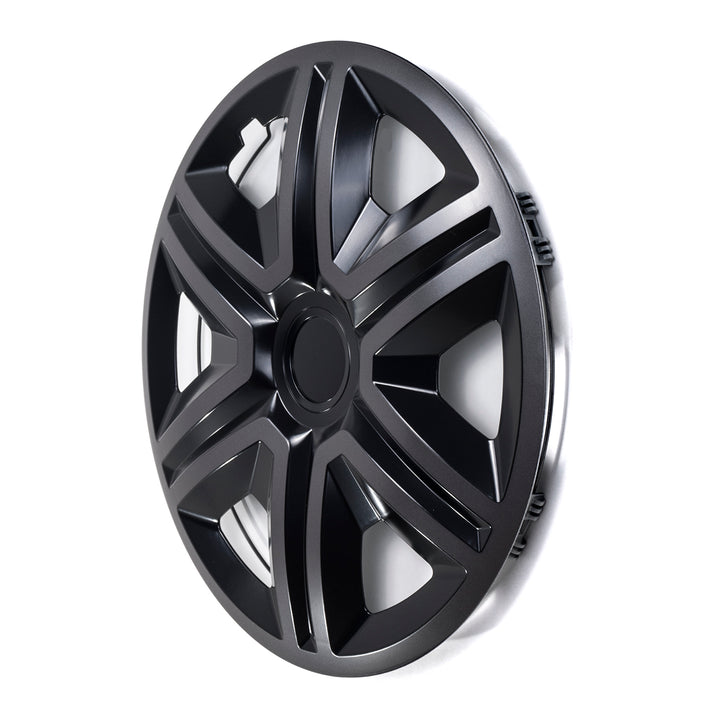 NRM Action 15" Universal Radkappe Doublecolor graphit schwarz 1 Stück
