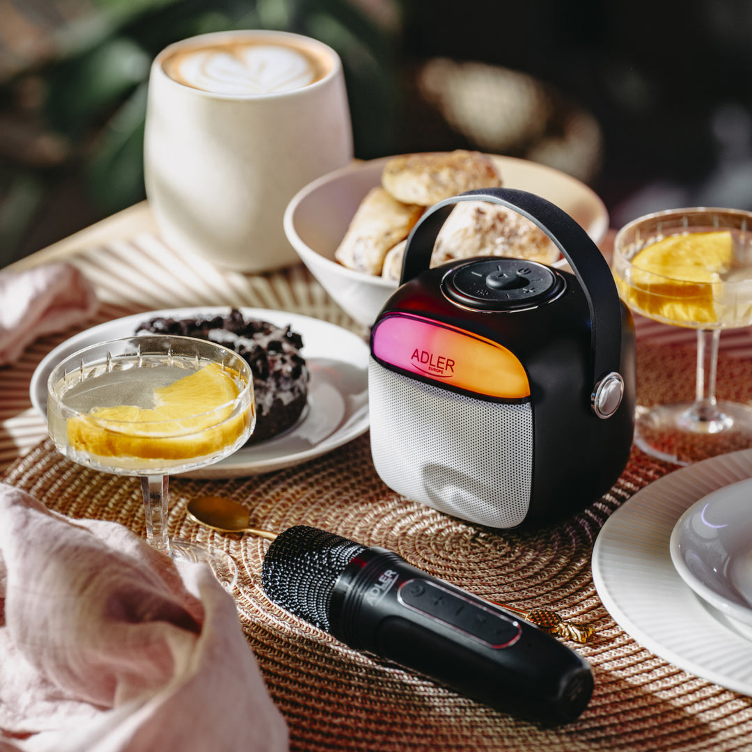 Drahtloser Lautsprecher Adler, mit Mikrofon, für Karaoke, Bluetooth, AD 1199 B