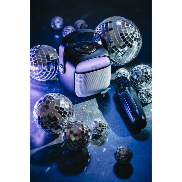Drahtloser Lautsprecher Adler, mit Mikrofon, für Karaoke, Bluetooth, AD 1199 B