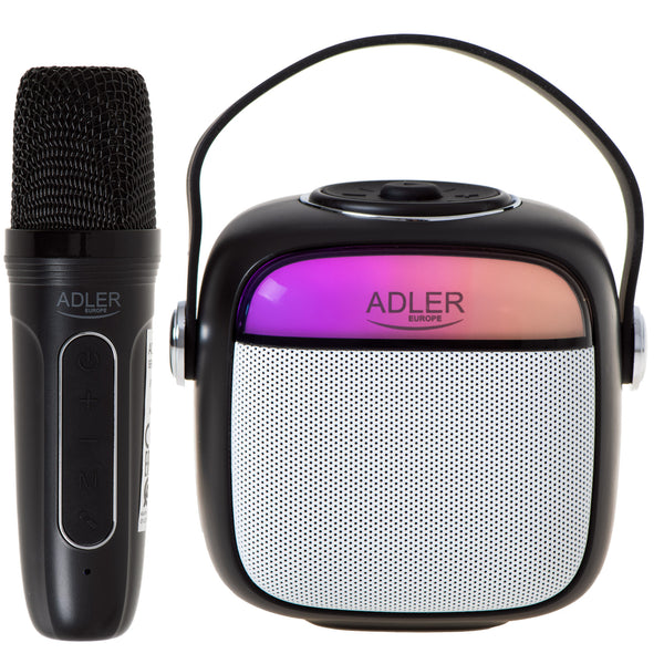 Drahtloser Lautsprecher Adler, mit Mikrofon, für Karaoke, Bluetooth, AD 1199 B