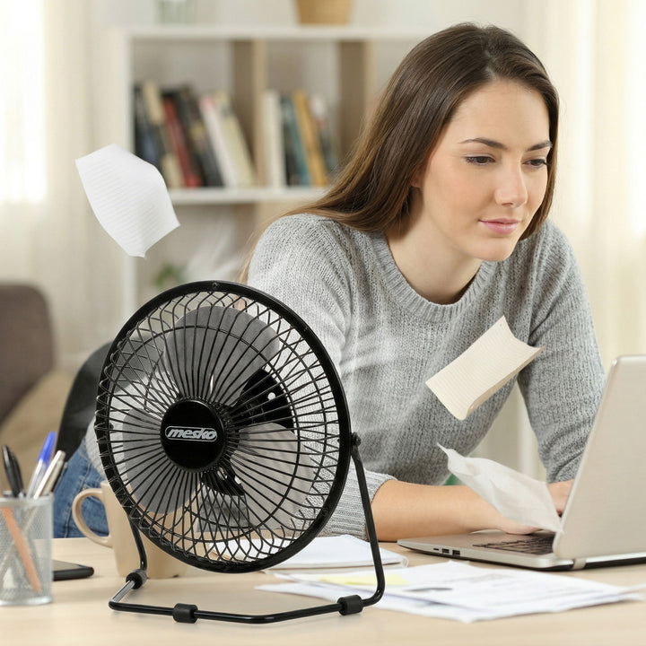 Mesko-Tischventilator, Durchmesser 15 cm, USB-Stromversorgung, vertikale Schwenkfunktion, MS 7322