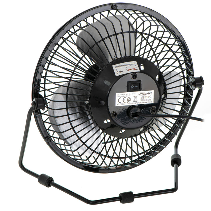 Mesko-Tischventilator, Durchmesser 15 cm, USB-Stromversorgung, vertikale Schwenkfunktion, MS 7322