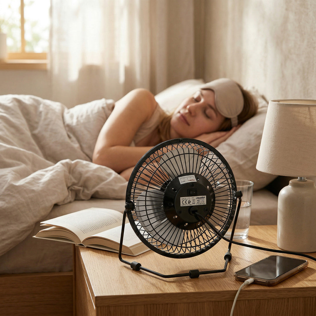 Mesko-Tischventilator, Durchmesser 15 cm, USB-Stromversorgung, vertikale Schwenkfunktion, MS 7322
