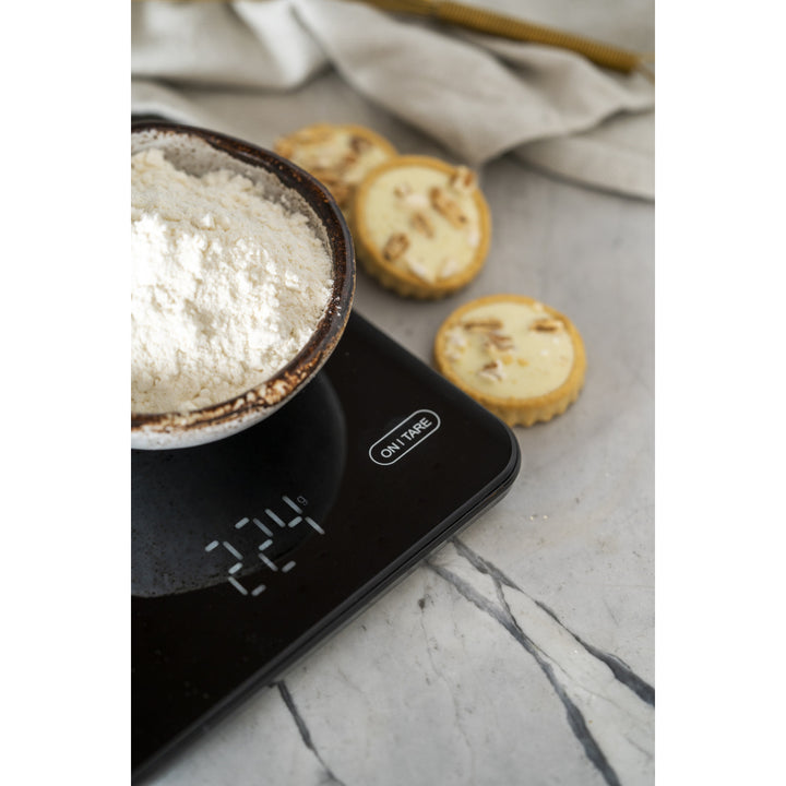 Küchenwaage, Adler, schwarz, 10 kg, über USB aufladbar, AD 3177