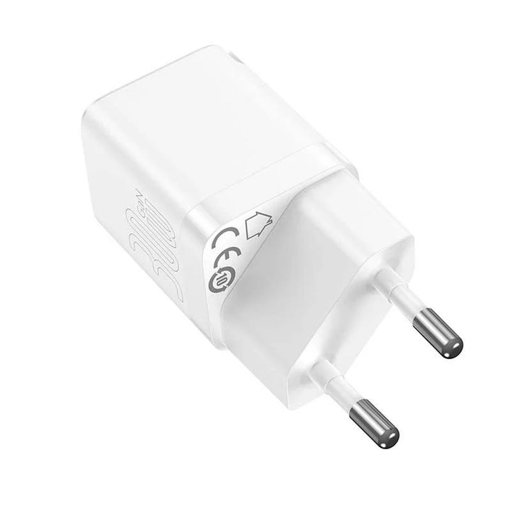 Baseus schnelles Netzladegerät, 30W, USB-C, weiß, GaN3