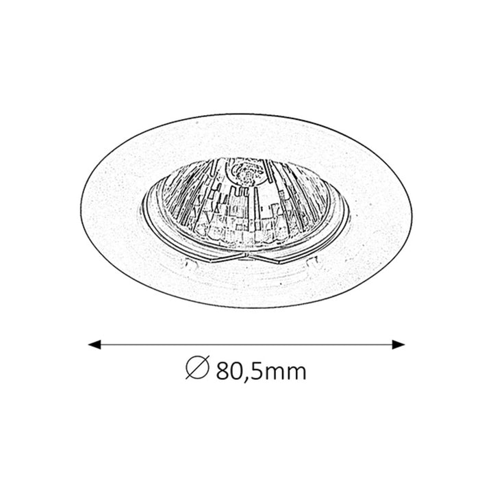 Rabalux Unterputzleuchte, IP20, chrom, GU5.3, 12V, Spot Relight