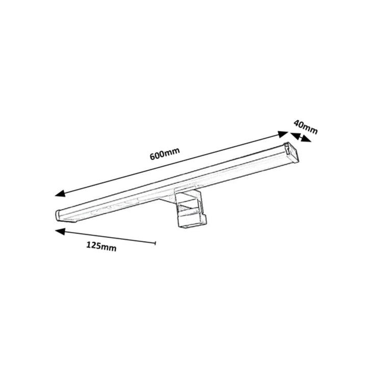 Rabalux Badezimmerleuchte, 12W LED, IP44, Chromdesign, Levon
