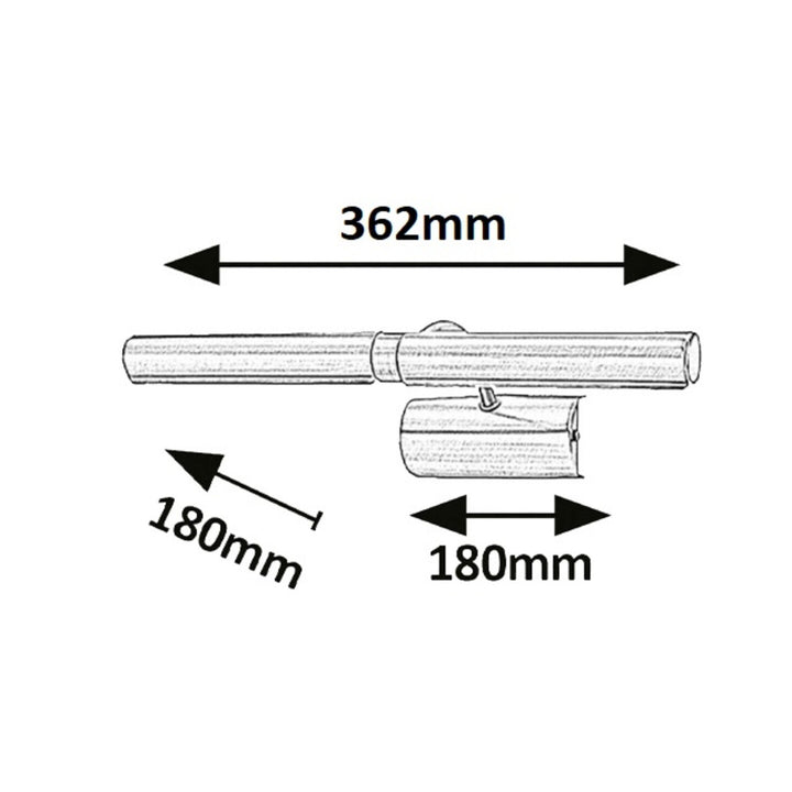 Rabalux Wandleuchte, für Bilderleuchte, 2xE14, braun, Bilderleuchte