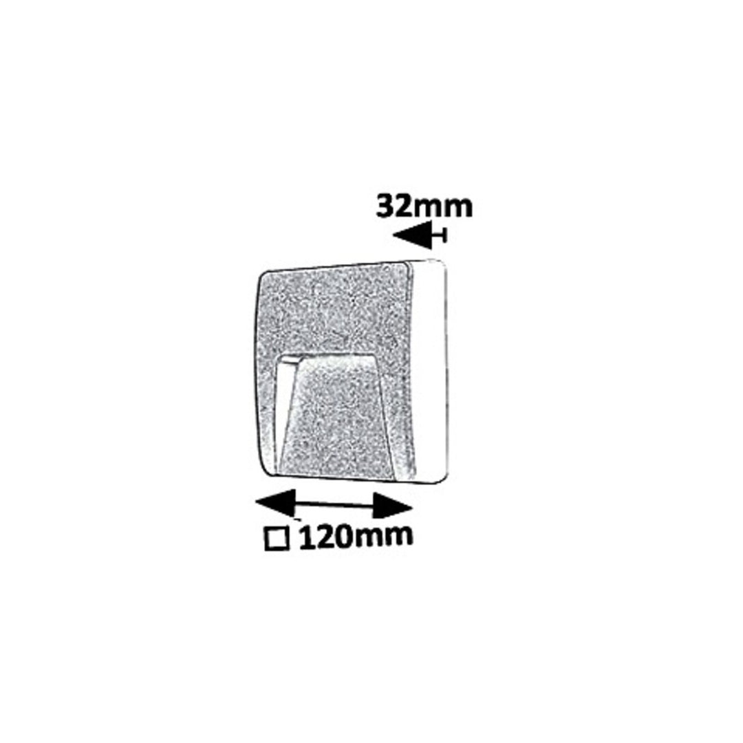 Rabalux Wandleuchte, außen, IP65, LED 3W, anthrazit, Trento