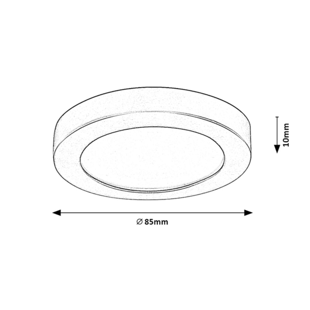 Rabalux Anbauleuchte, 3W LED, 220lm,  IP44, schwarz, Coco