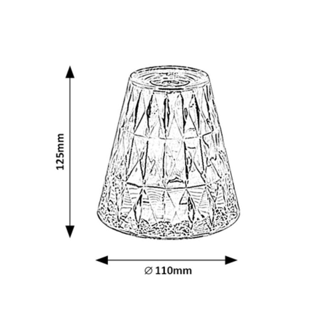 Rabaux dekorative Tischleuchte, 2W LED, RGB, Siggy