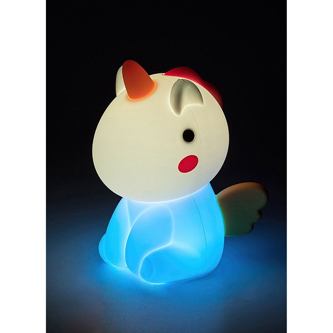 Rabalux Kinderlampe, Einhorn, LED RGB, warmweiß, IP20, Unicoo