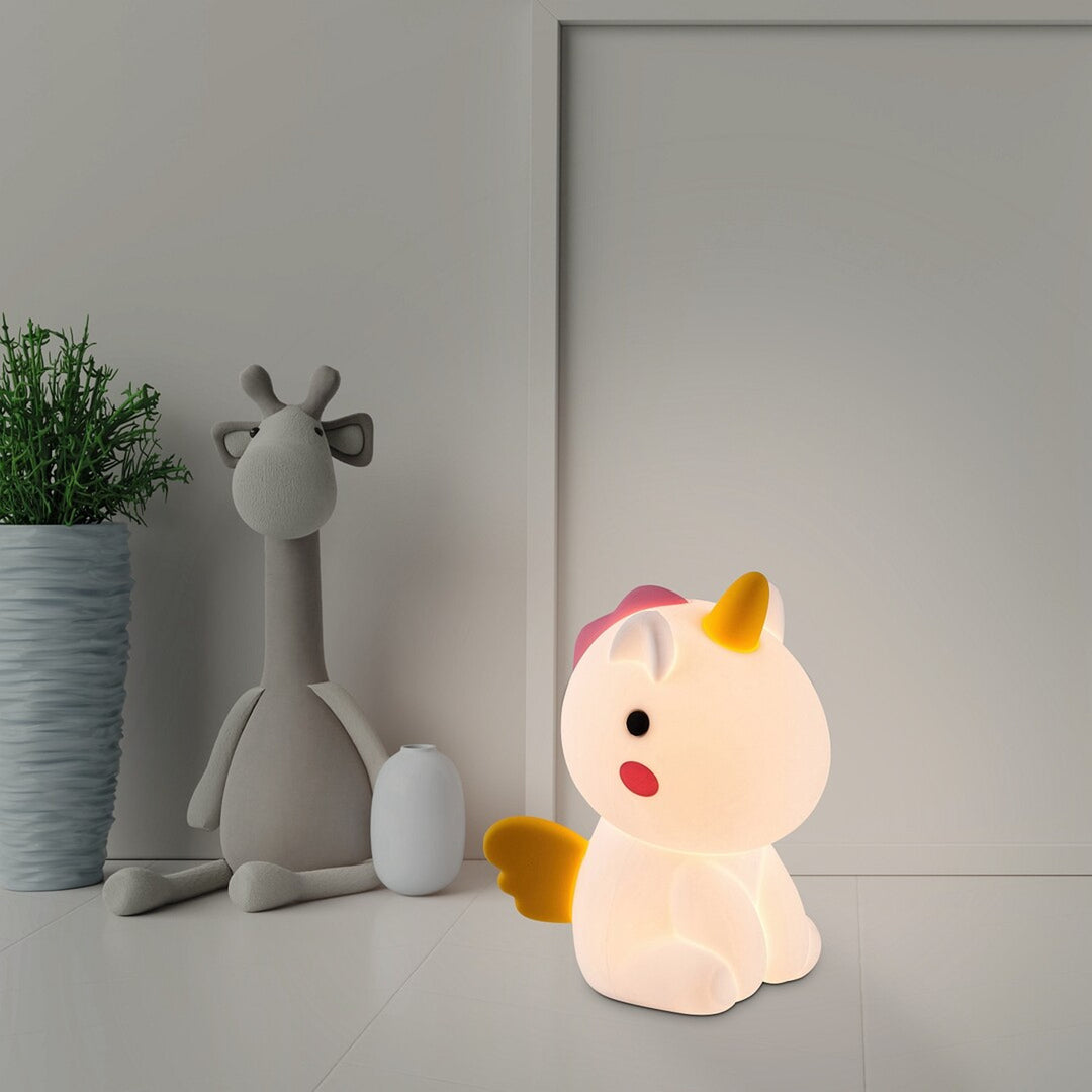 Rabalux Kinderlampe, Einhorn, LED RGB, warmweiß, IP20, Unicoo