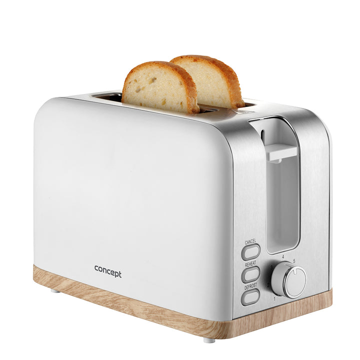 Concept elektrischer Toaster, 930W, 7 Bräunungsgrade, weiß, TE2015