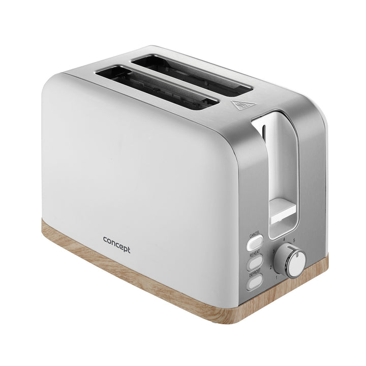 Concept elektrischer Toaster, 930W, 7 Bräunungsgrade, weiß, TE2015