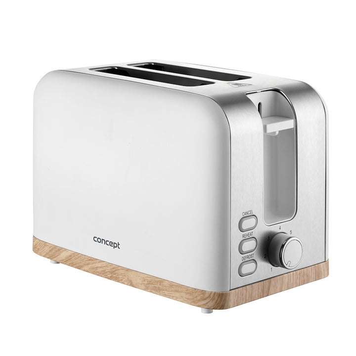 Concept elektrischer Toaster, 930W, 7 Bräunungsgrade, weiß, TE2015