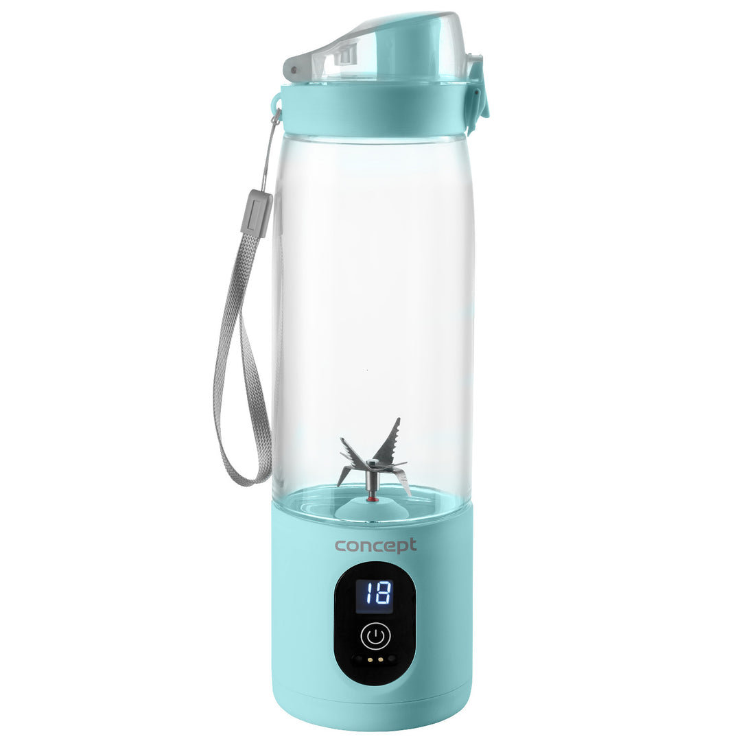 Konzept Personal Blender, 600 ml, wiederaufladbar Li-Ion, blau, FitMaker SM4002