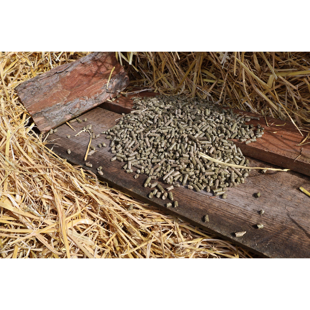 Grasballen, Pferdefutter, hergestellt aus Gras aus dem Land der Seen, 15kg Sack