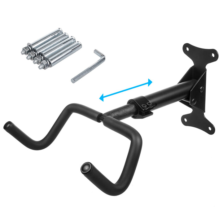 Maclean Fahrrad-Wandhalterung, horizontal, Stahl, max. Belastung 30kg, MC-431, 2 Stück