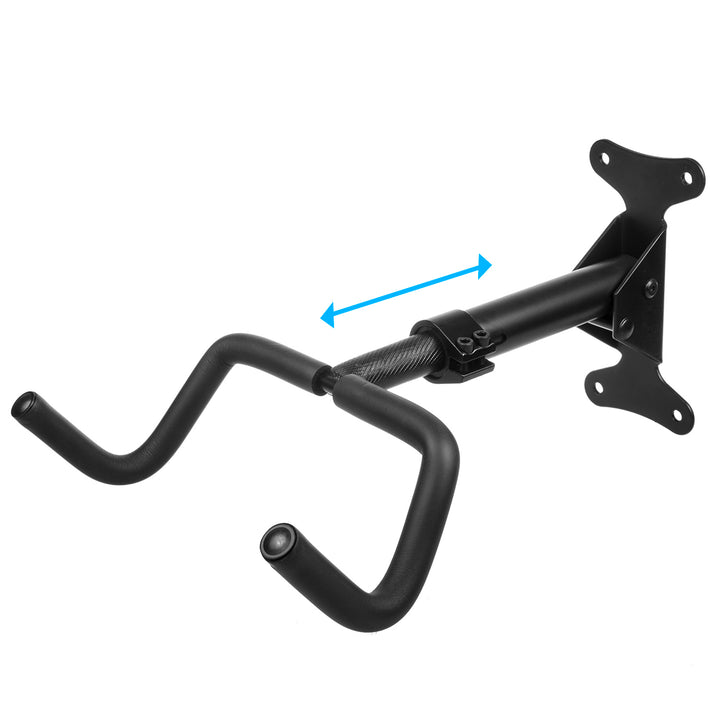 Maclean Fahrrad-Wandhalterung, horizontal, Stahl, max. Belastung 30kg, MC-431, 2 Stück