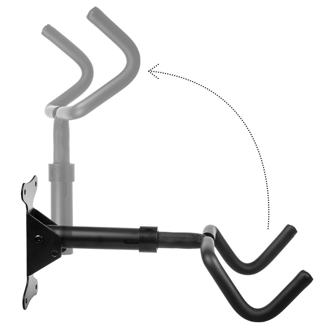 Maclean Fahrrad-Wandhalterung, horizontal, Stahl, max. Belastung 30kg, MC-431, 2 Stück